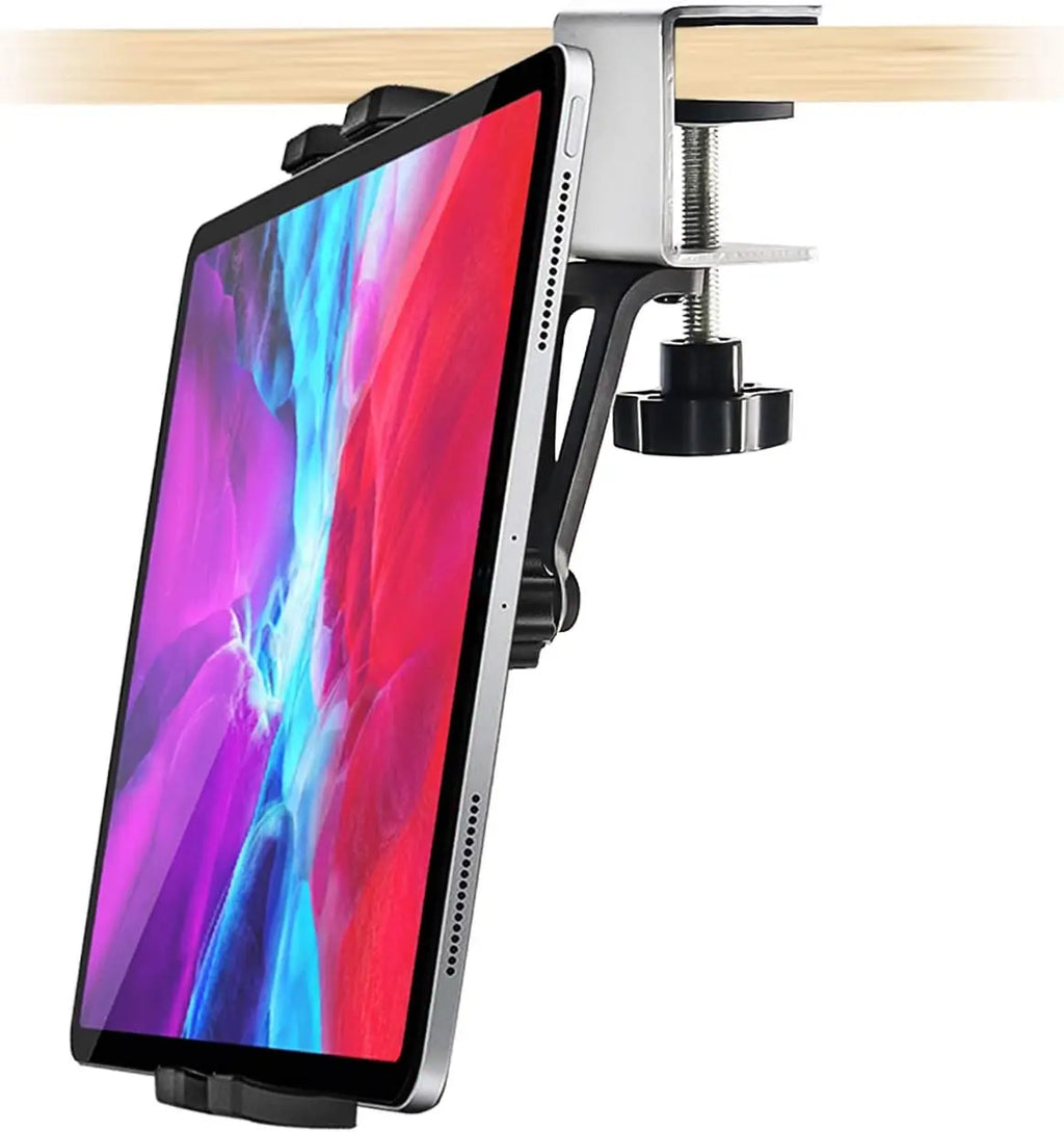 Support tablette cuisine à pince aluminium