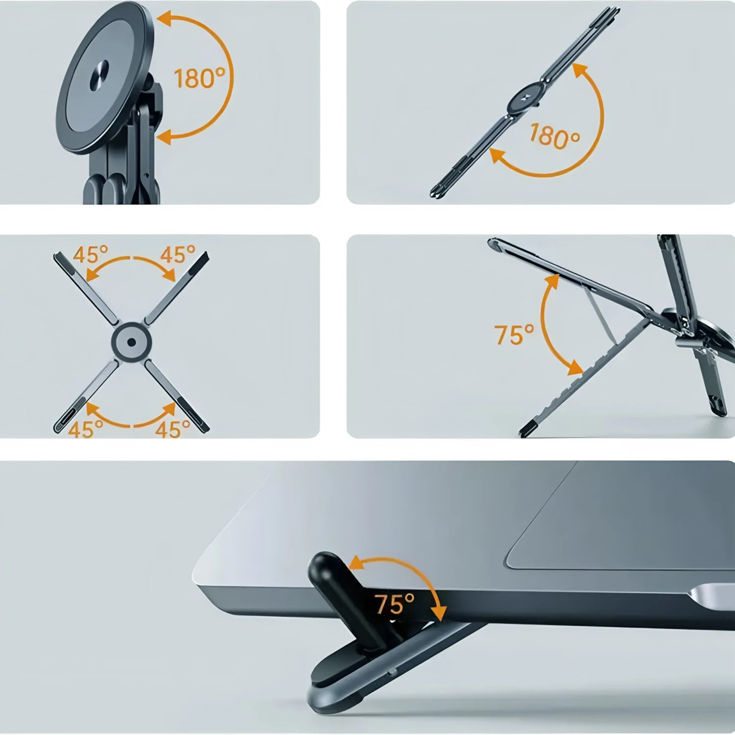 Support tablette magnétique trépied