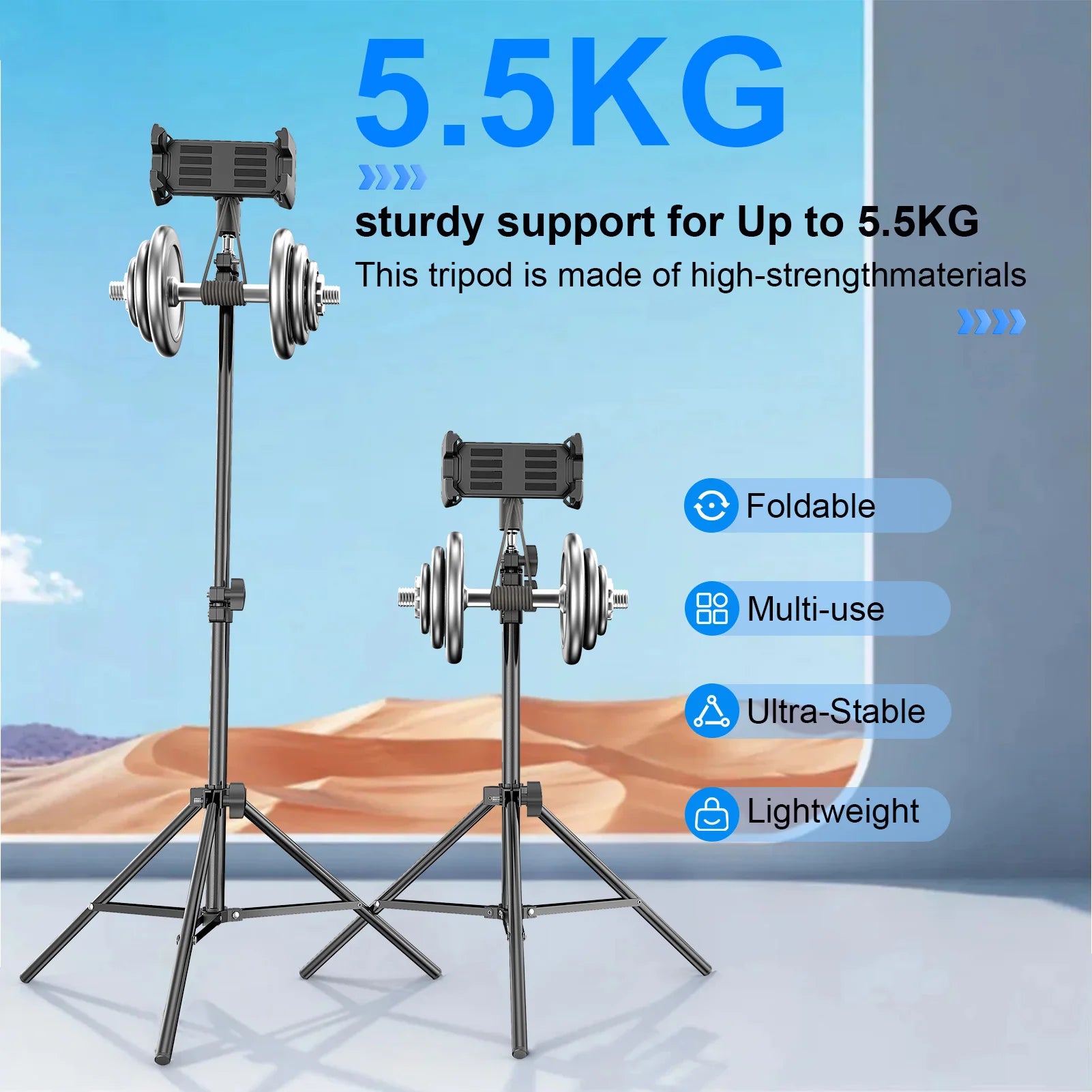 support tablette sur pied hauteur réglable