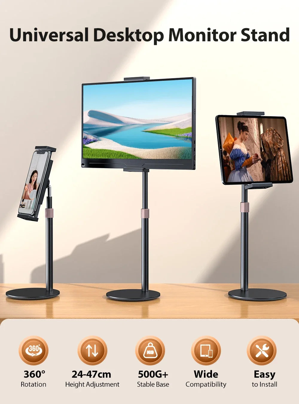Support tablette bureau réglable en hauteur