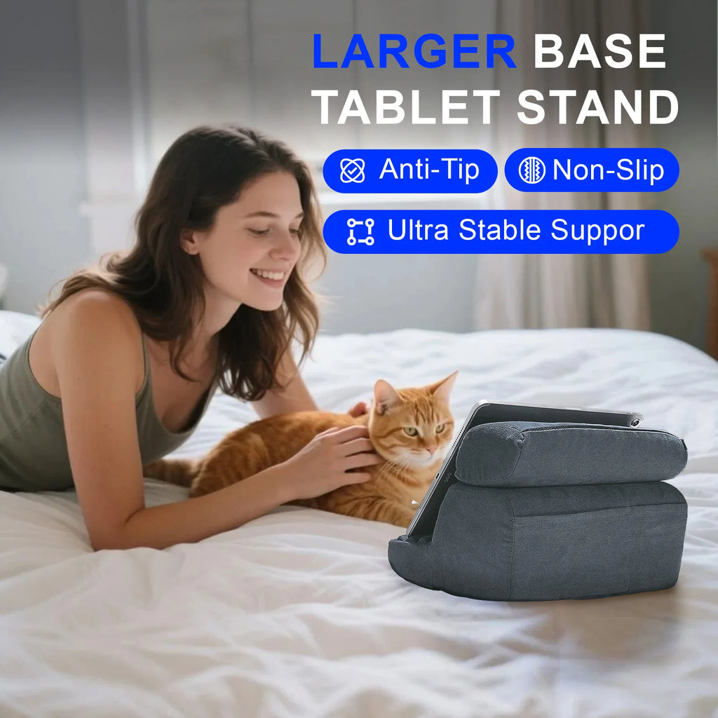Support tablette coussin à poches