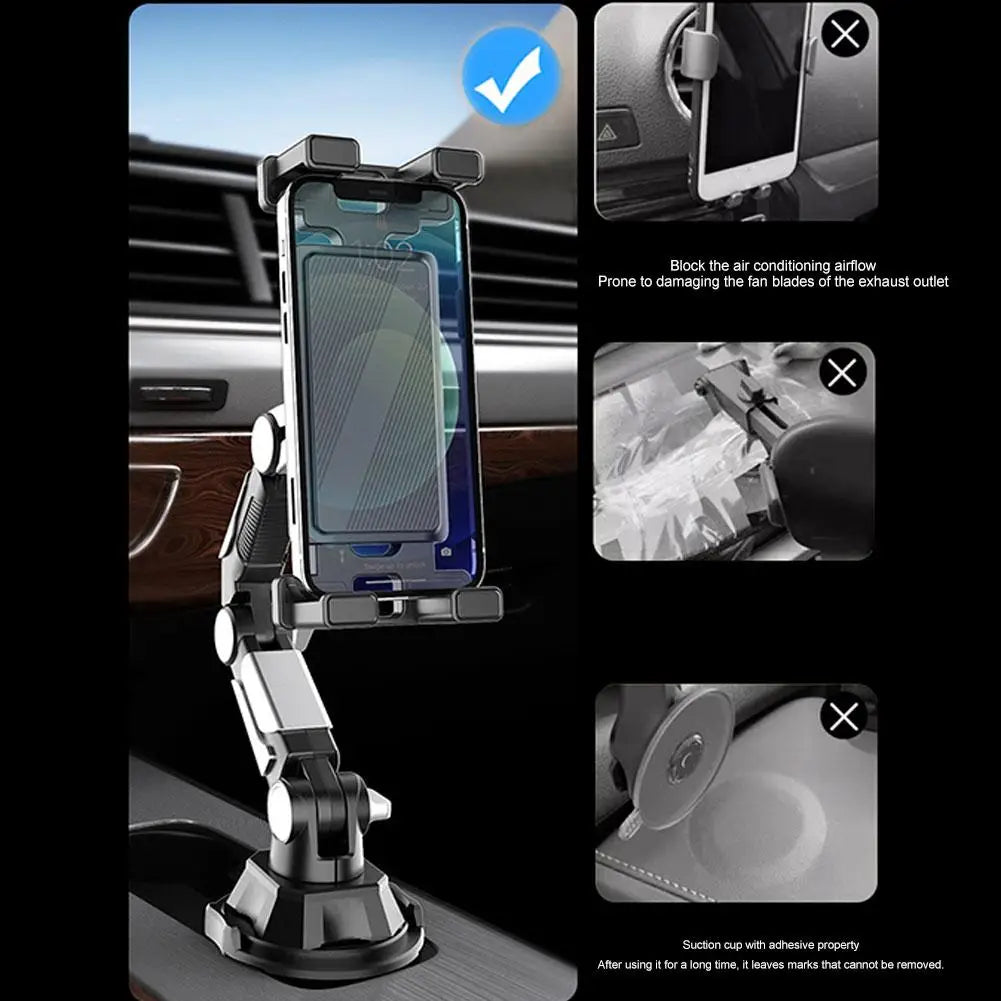 Support Tablette Voiture Tableau de Bord Porte-Gobelet