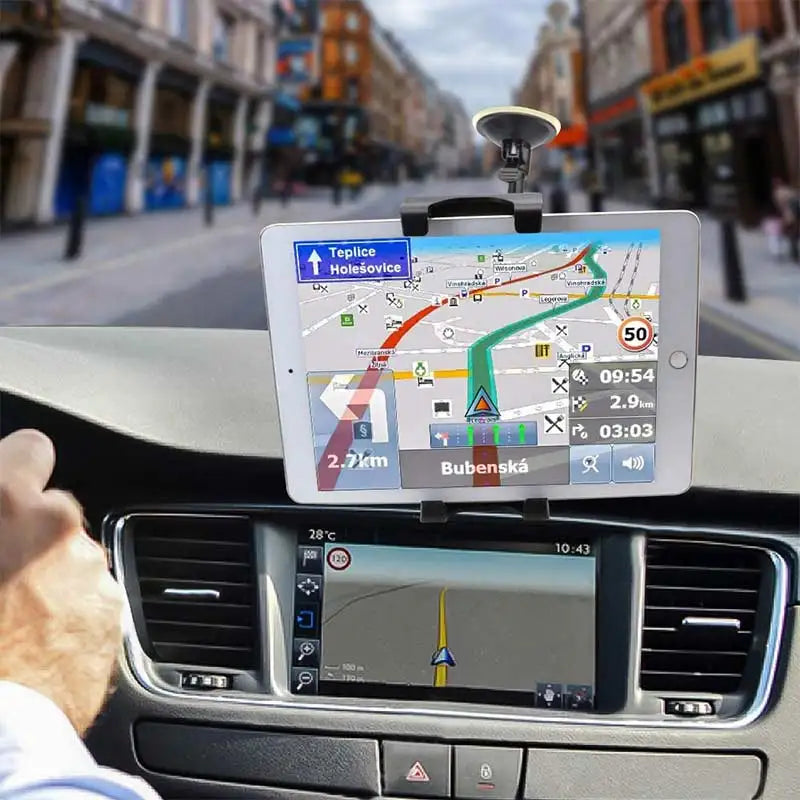 Support tablette voiture ventouse bras long