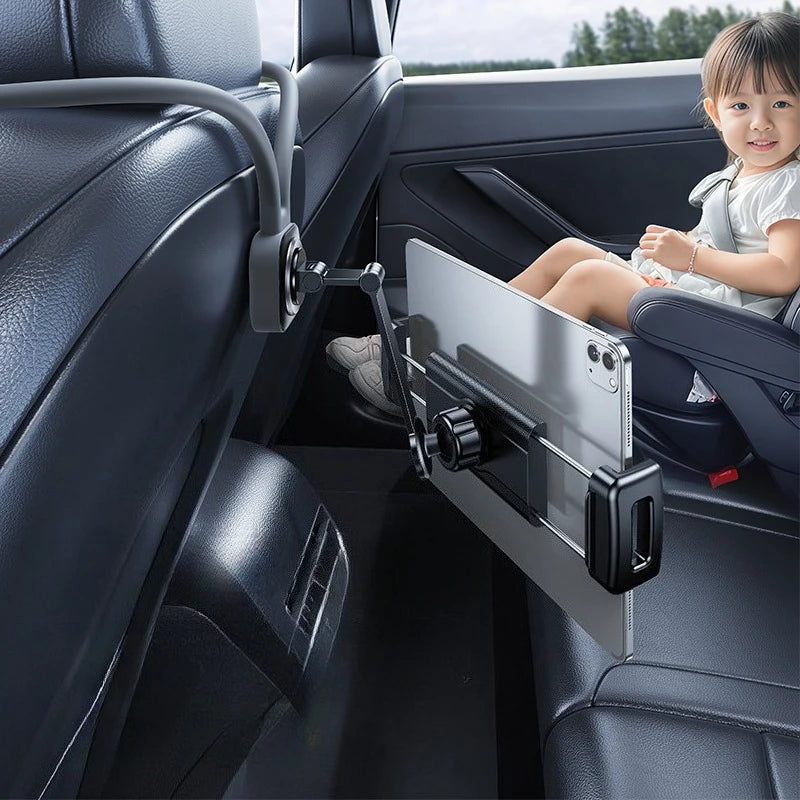 Support tablette voiture siege arriere tiges métalliques