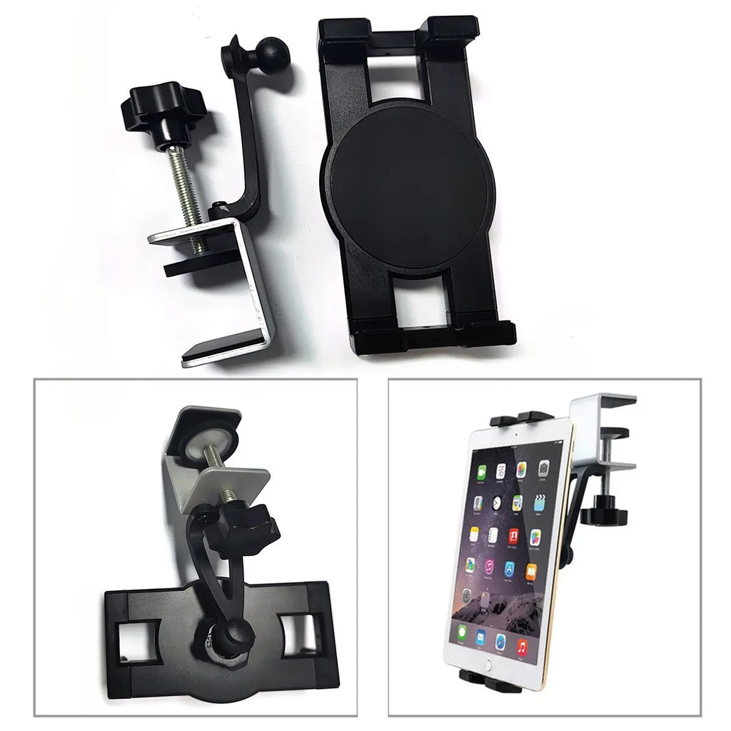 Support tablette cuisine à pince aluminium