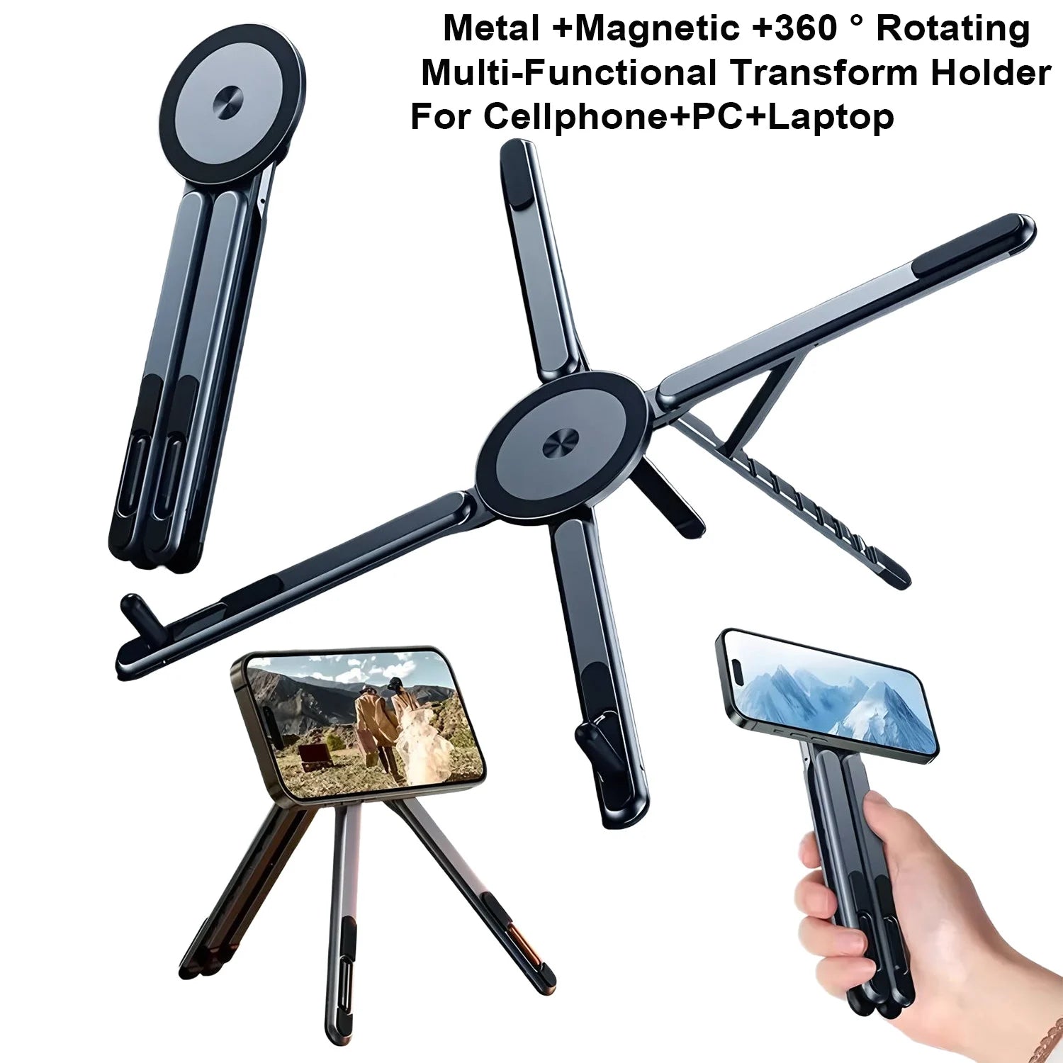 Support tablette magnétique trépied