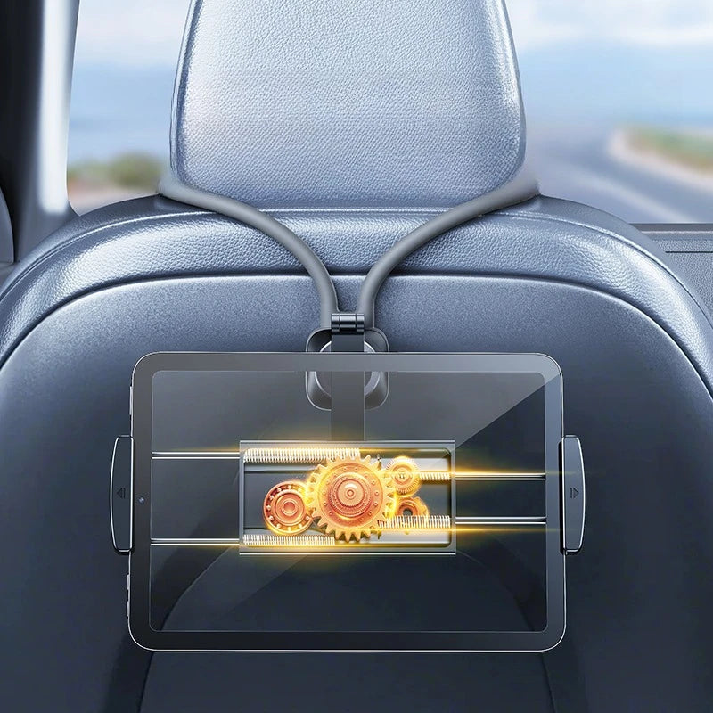 Support tablette voiture siege arriere tiges métalliques