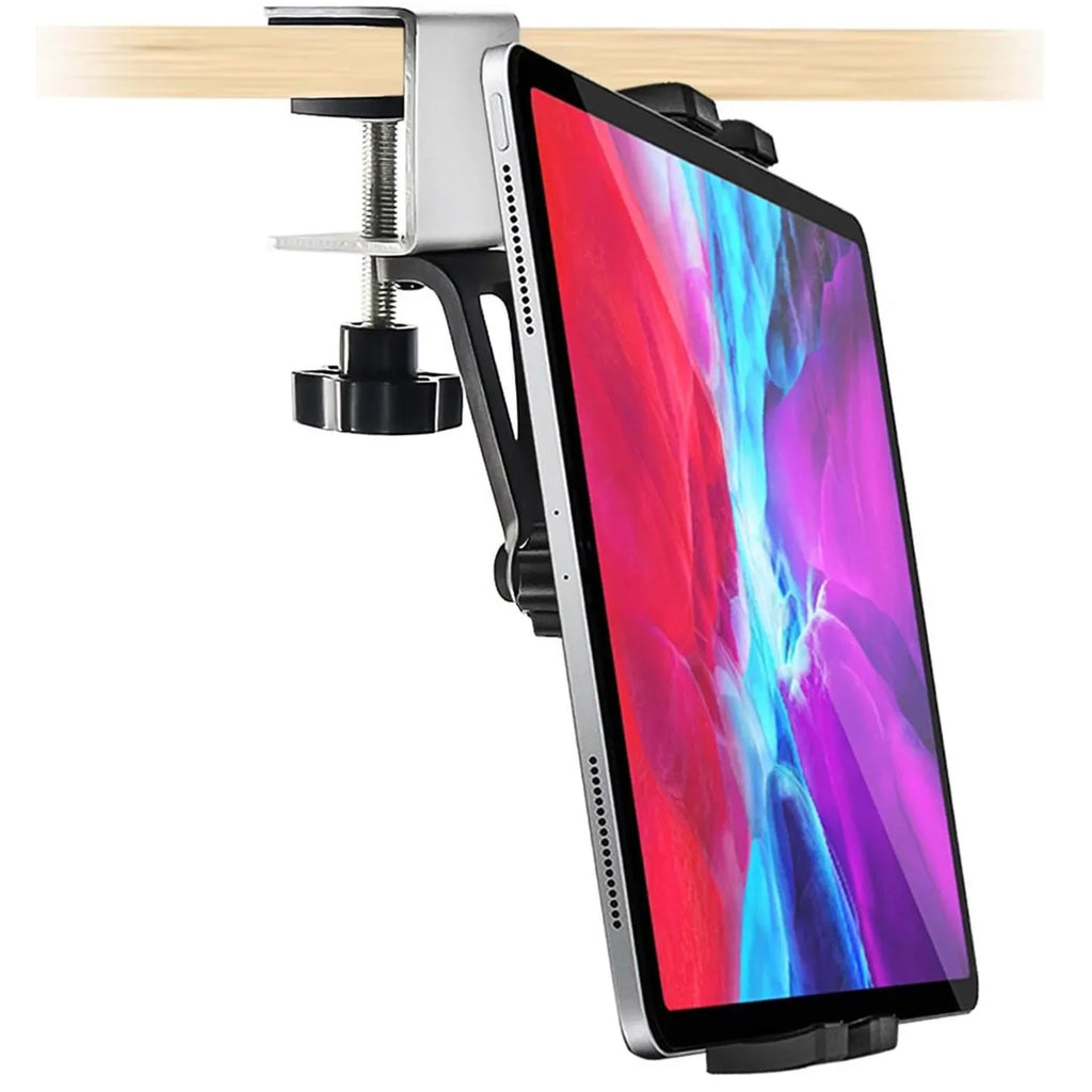Support tablette cuisine à pince aluminium
