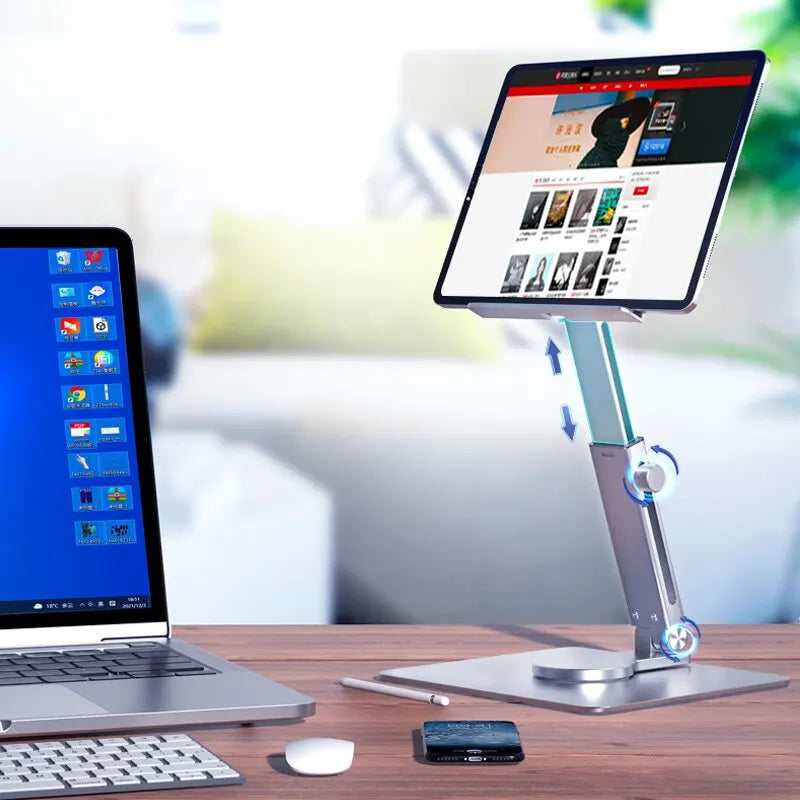 Support tablette iPad colonne réglable